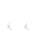 Pendientes "Five Petals" - Oro amarillo 375/1000 y circonio