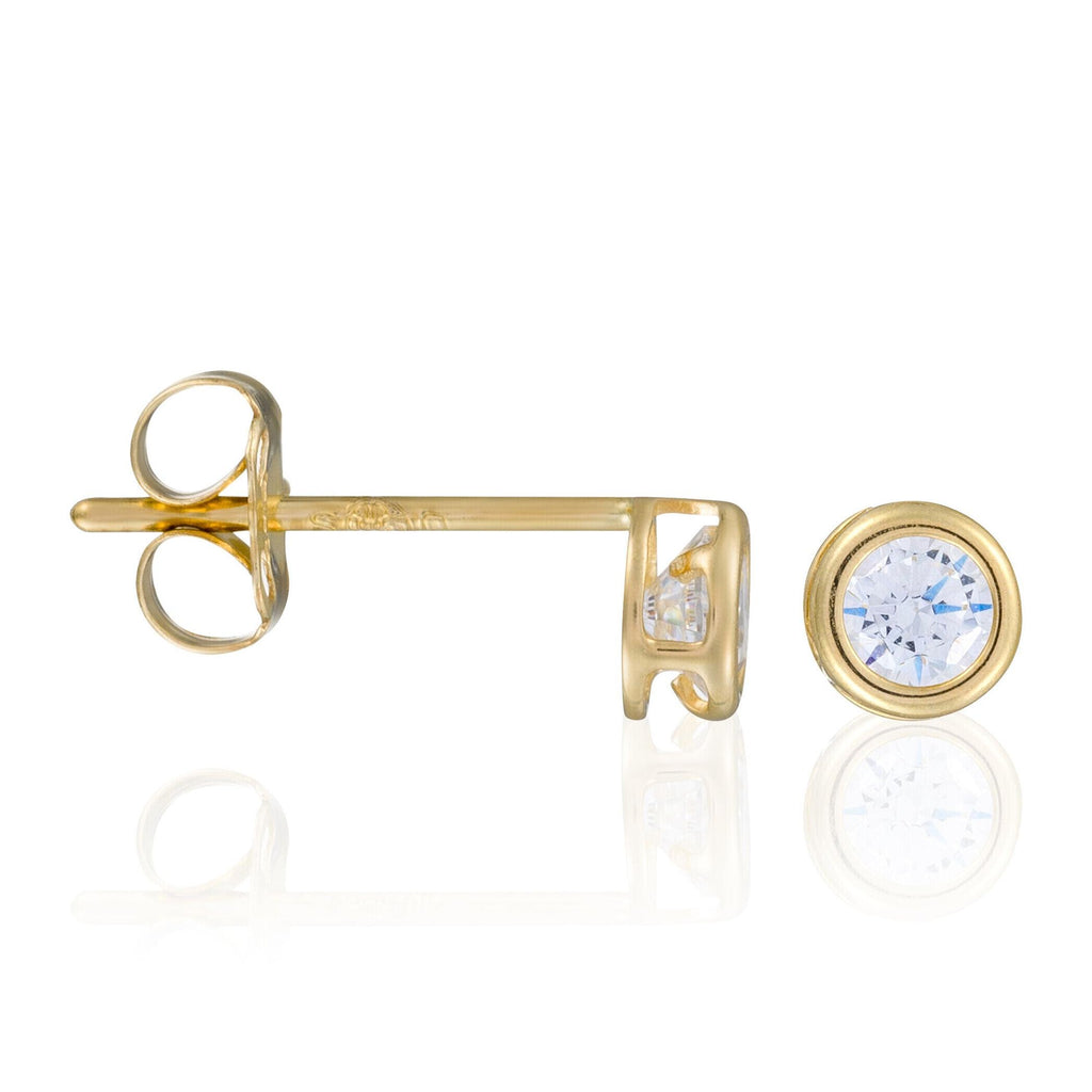 Pendientes "Philtre D'Amour" - Oro Amarillo 375/1000 y Circonio