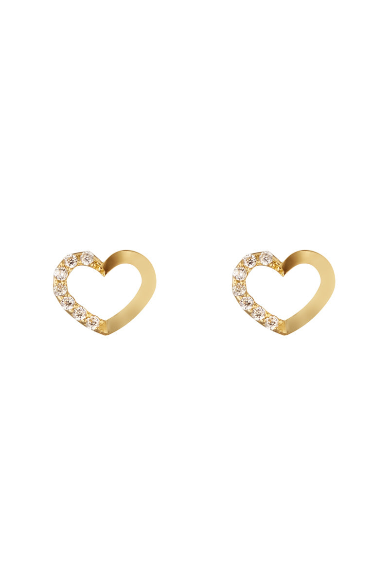 Pendientes "Only You" Oro Amarillo 375/1000 Y Circonio