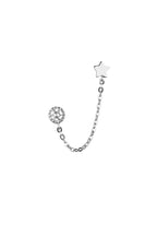 Boucles D'Oreilles Royal - Or Blanc Et Zirconium