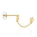 Boucles D'Oreilles "Royal" - Or Jaune 375/1000 Et Zirconium