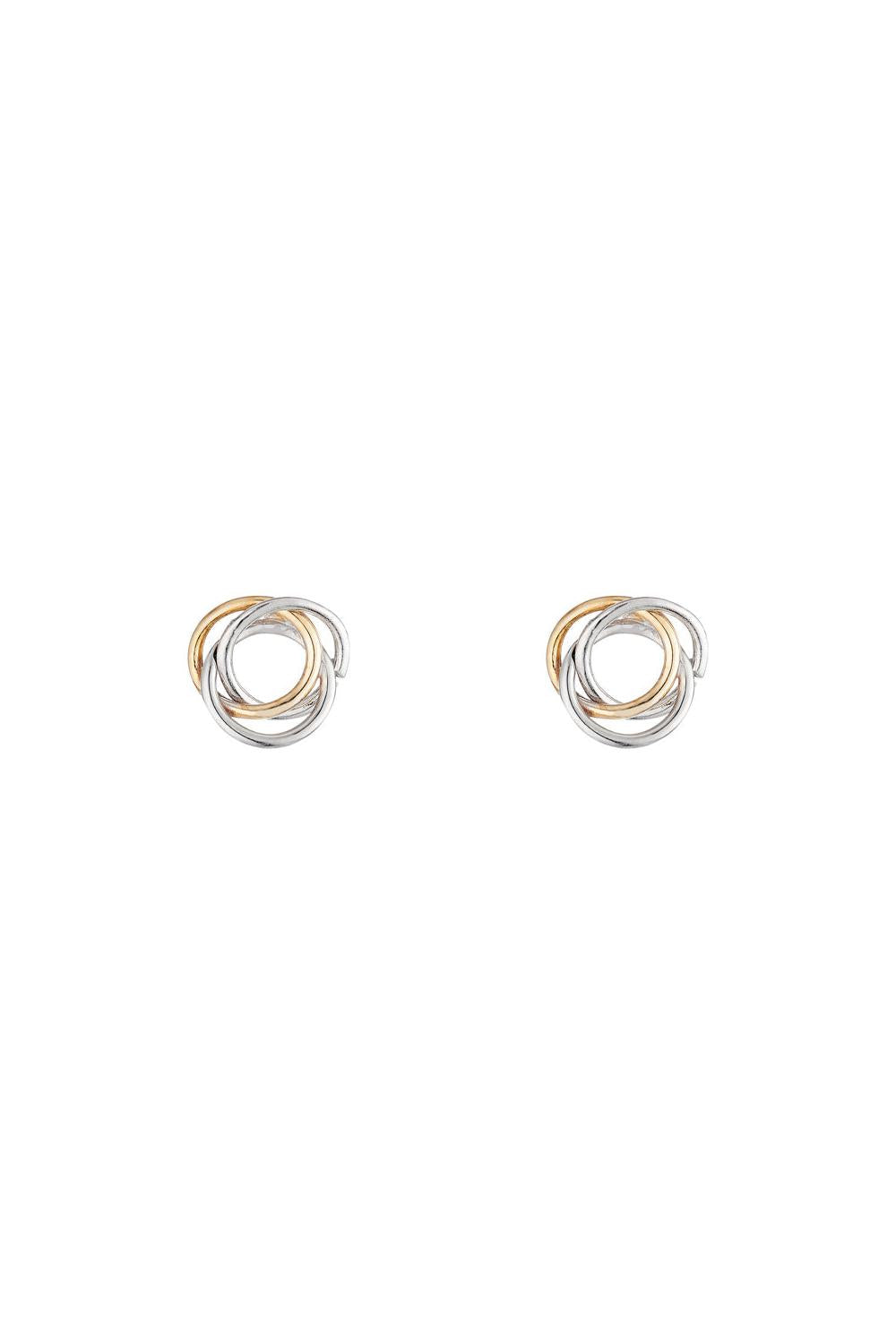 “Crusade” Earrings Yellow Gold And White Gold 375/1000