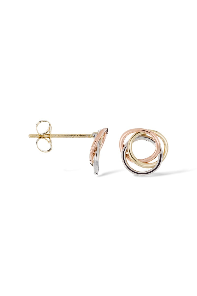 Pendientes "Croisade" Oro Tricolor 375/1000