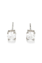 "Simply You 4mm" 9-Carat White Gold and Cubic Zirconia Earrings