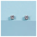 "Simply You 4Mm" Earrings - White Gold 375/1000 and Zirconium
