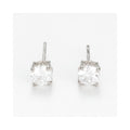 Boucles D'Oreilles "Simply You 4Mm" Or Blanc 375/1000 Et Zirconium
