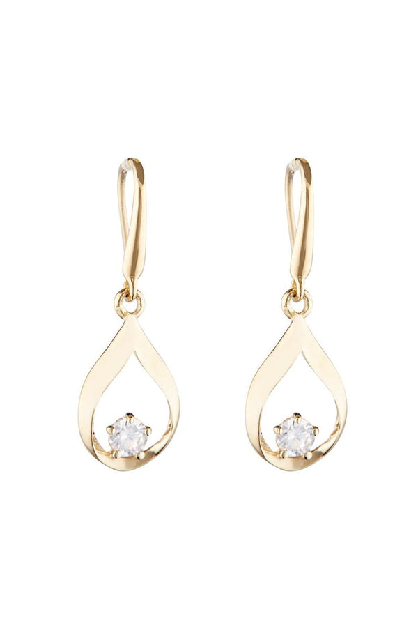Boucle D'Oreilles "Goutte Précieuse" Or Jaune 375/1000
