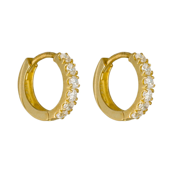 Pendientes “Calidad” Oro Amarillo 375/1000 Y Circonitas