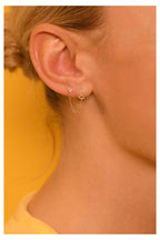 Single Earring "Arsol" - Yellow Gold 375/1000