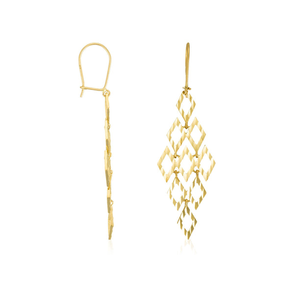 “Crazy” Earrings 375/1000 Yellow Gold