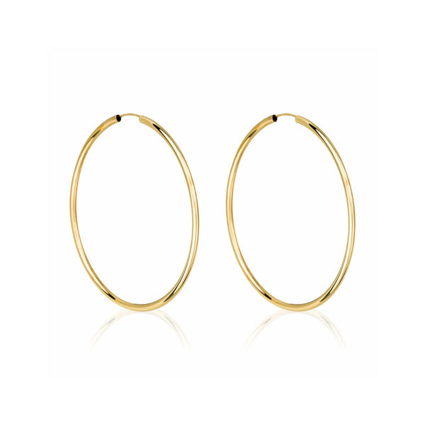 Pendientes “Créoles Elégance” 50 Mm Oro Amarillo 375/1000
