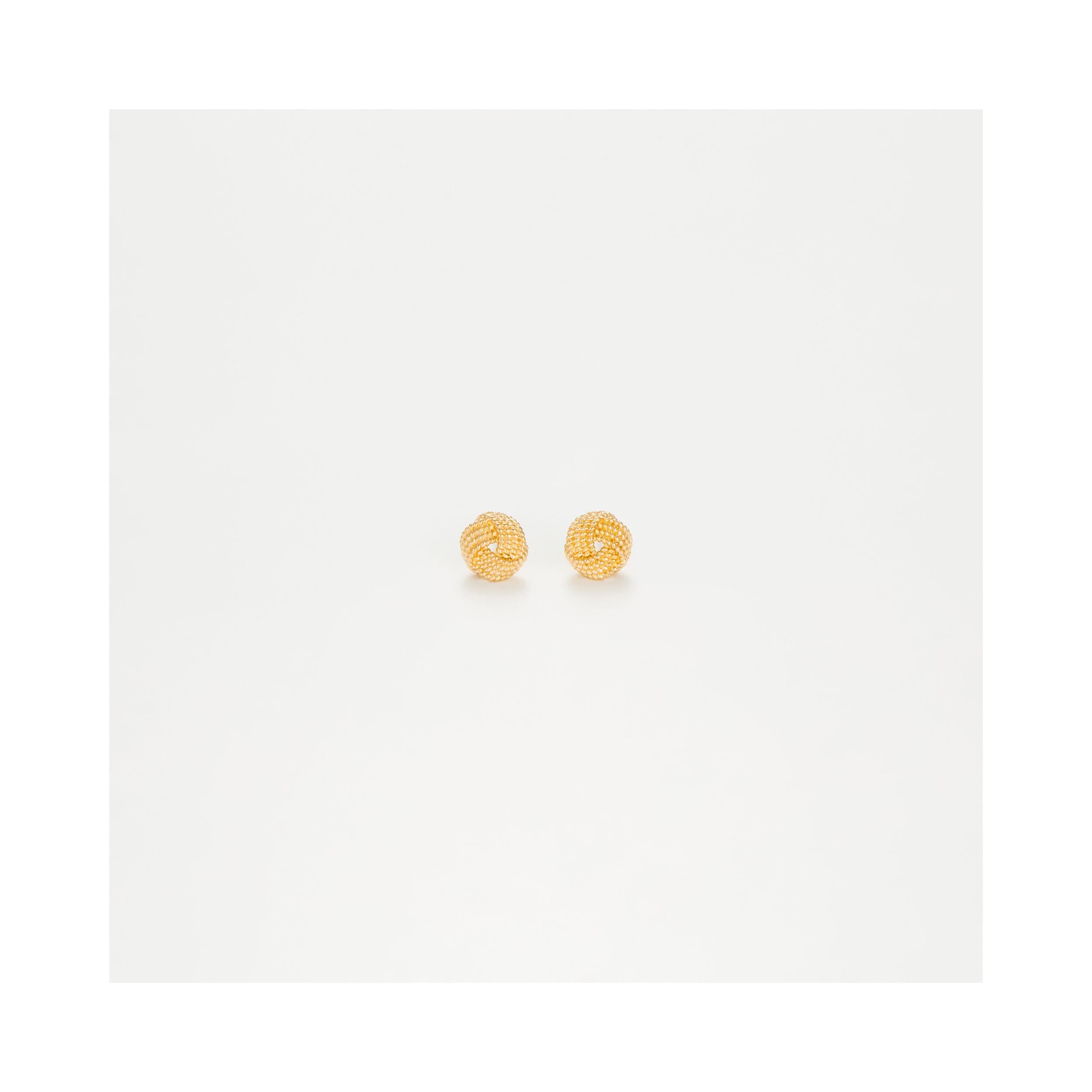 Boucles D'Oreilles "Tourbillon D'Amour" Or Jaune 375/1000