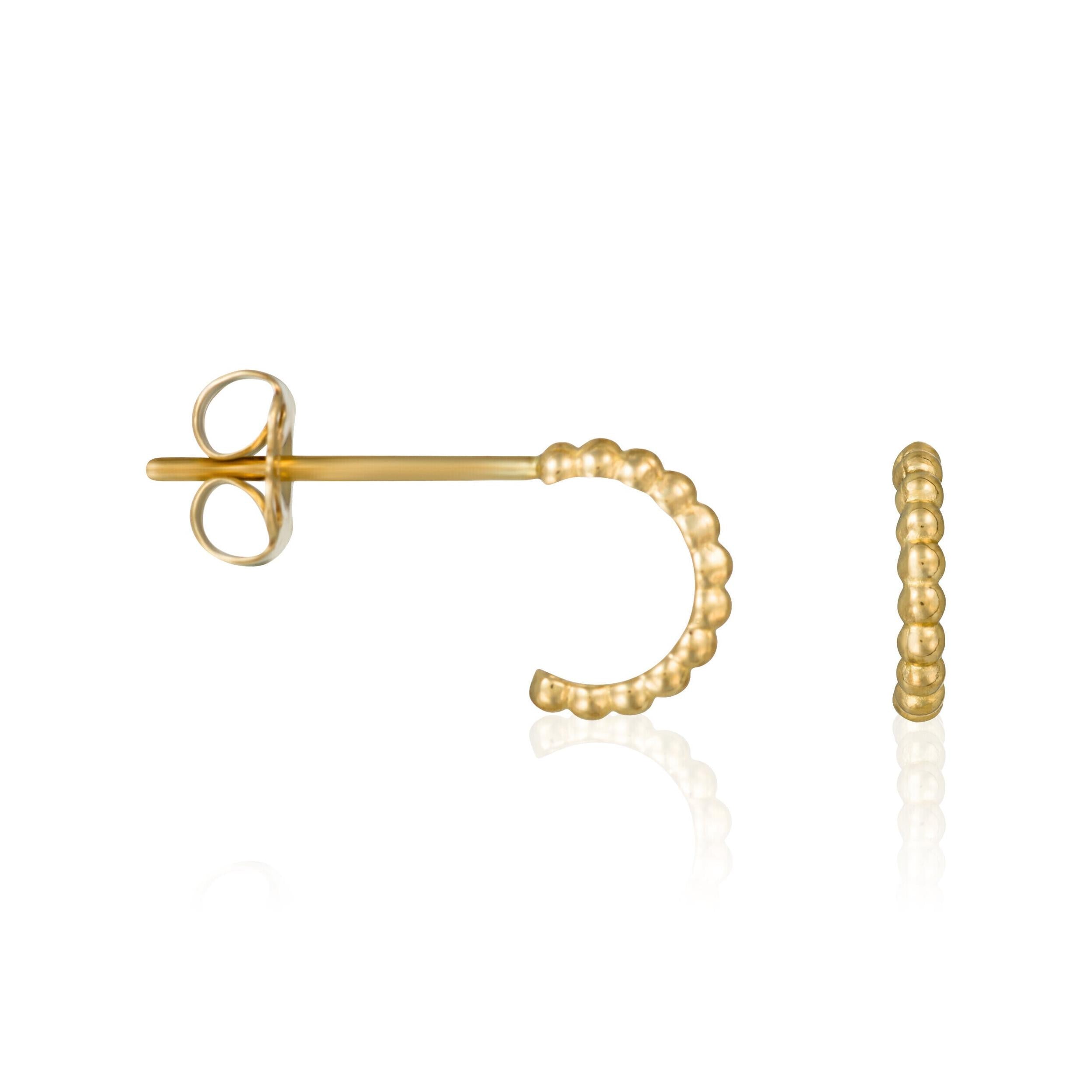 Pendientes “Medio Círculo” Oro Amarillo 375/1000