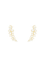 Pendientes “Flores Chispeantes” Oro Amarillo 375/1000 Y Circonitas