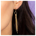 "Cascade" Drop Earrings - 375/1000 Yellow Gold