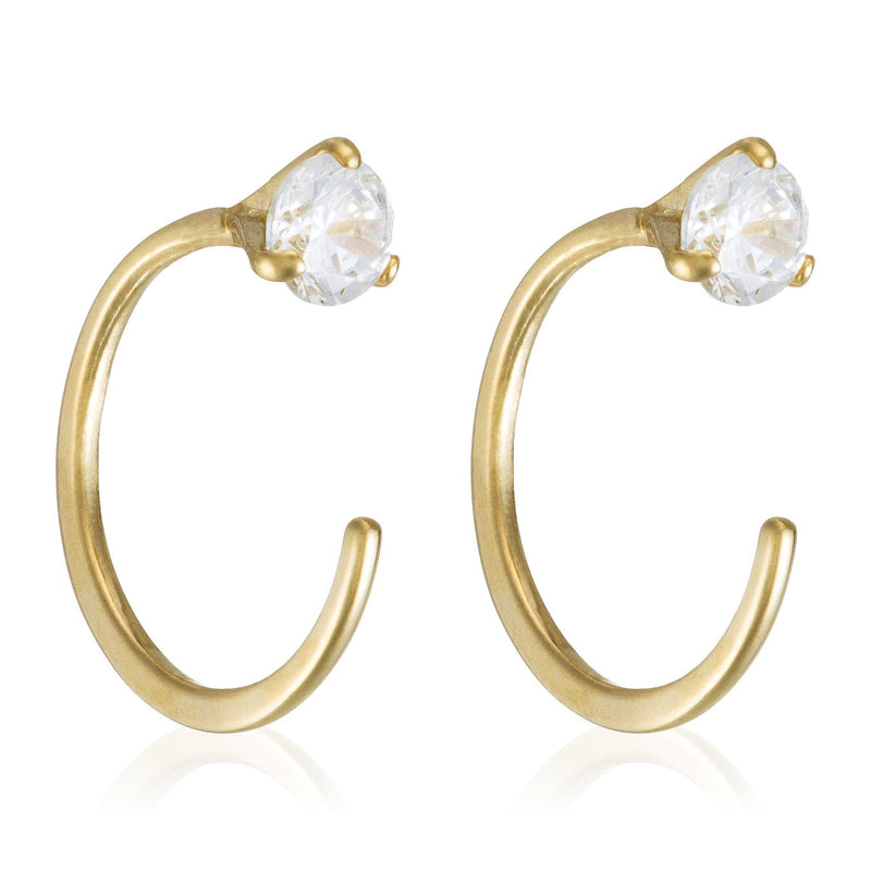 Pendientes “Arc Brillant” Oro amarillo 375/1000