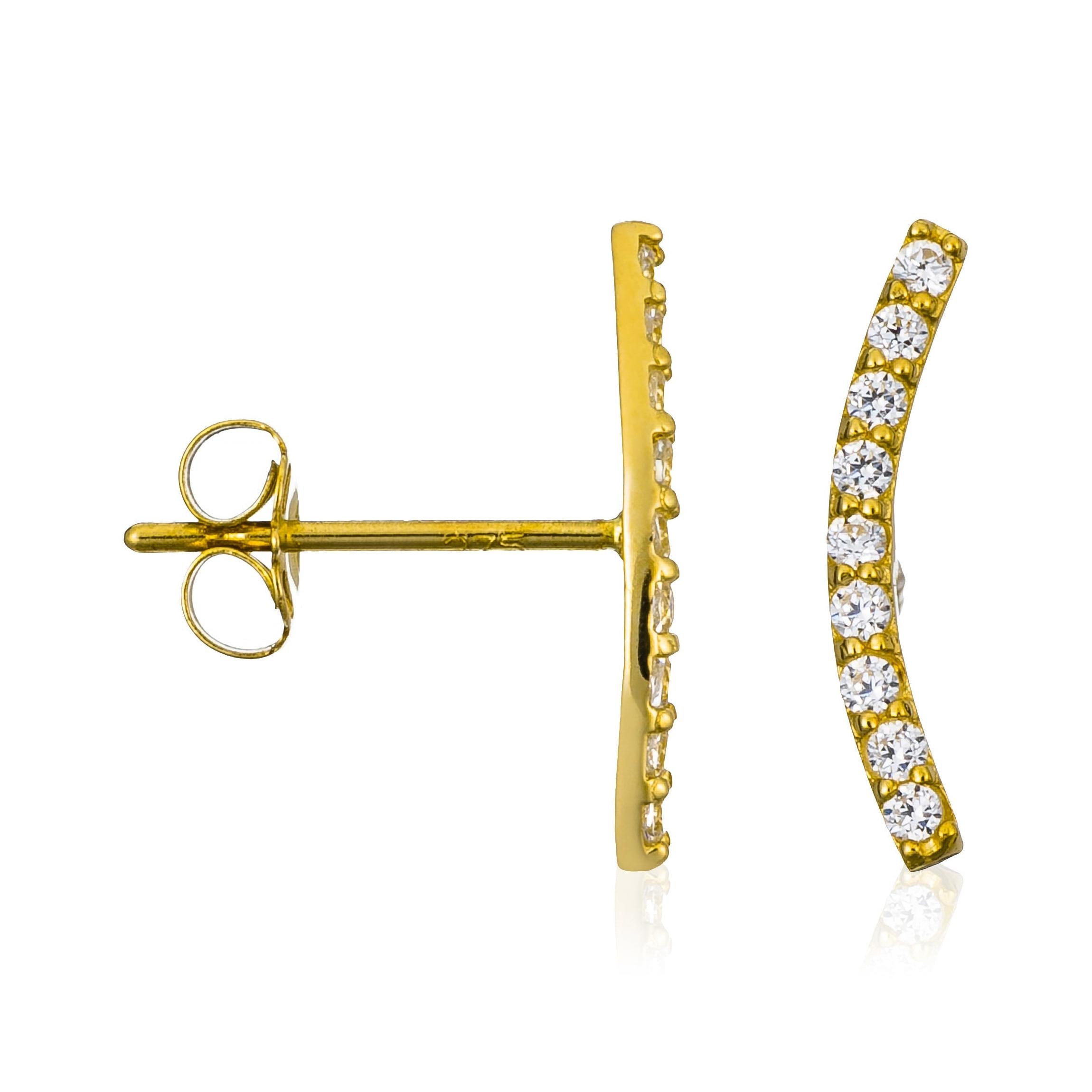 Boucles D'Oreilles "Merveilles Grimpantes" Or Jaune 375/1000