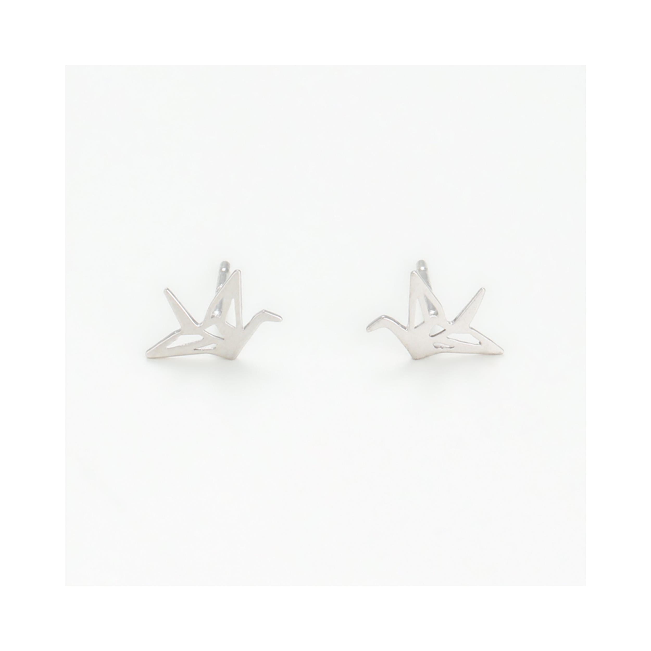Boucles D'Oreilles "Envolée" Or Blanc 375/1000