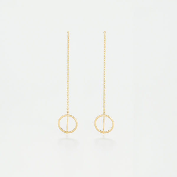Boucle D'Oreilles "Cercles Imaginaires" Or Jaune