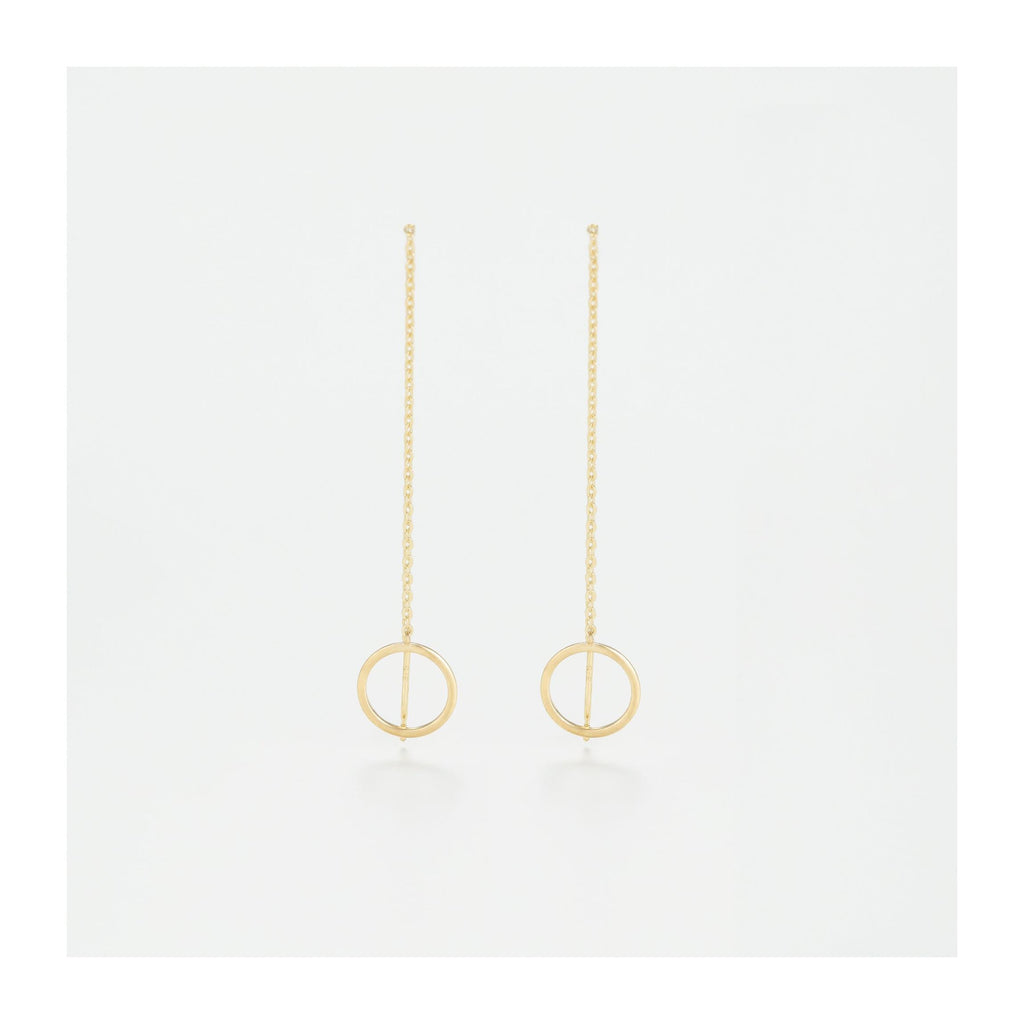 Yellow Gold “Imaginary Circles” Earrings
