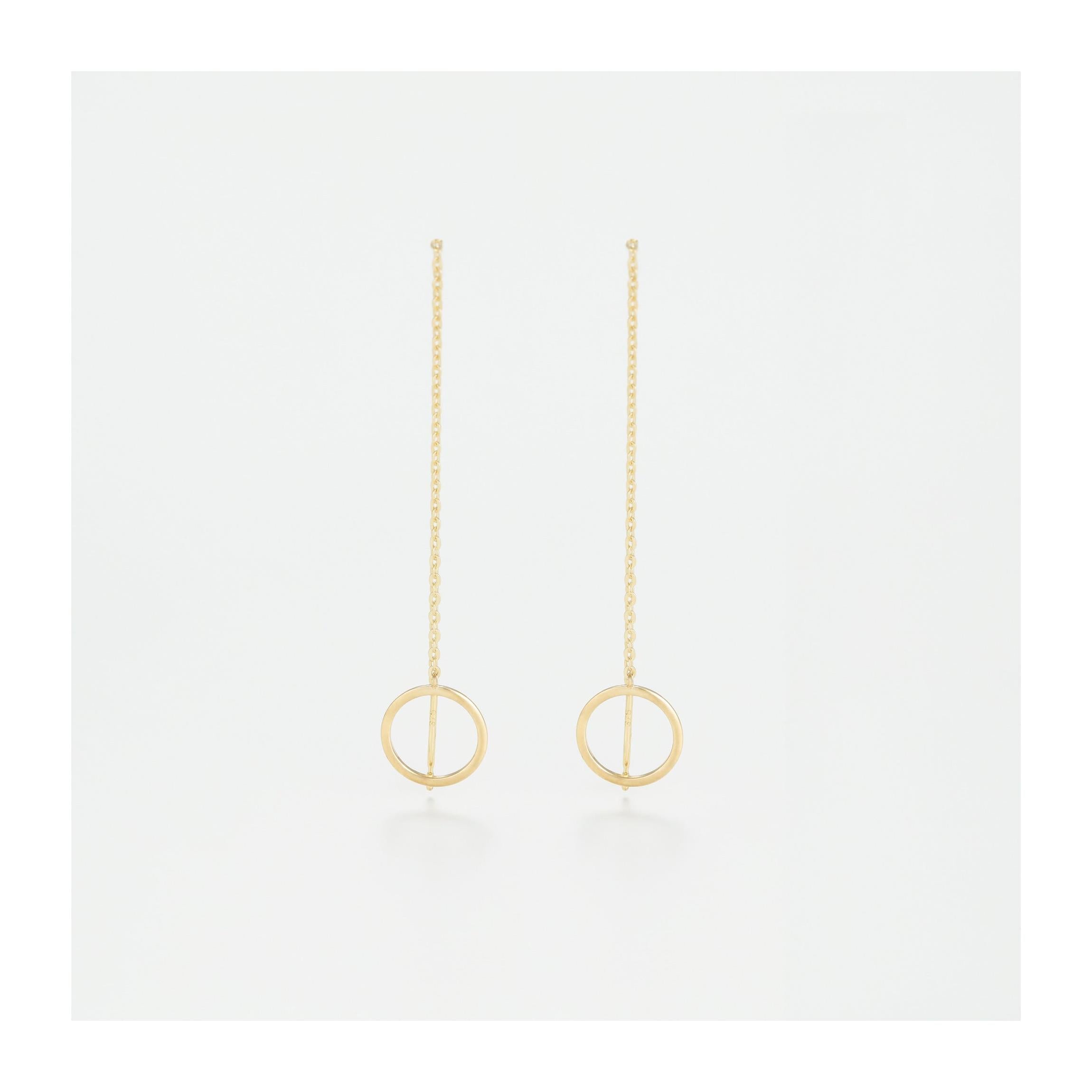 Yellow Gold “Imaginary Circles” Earrings