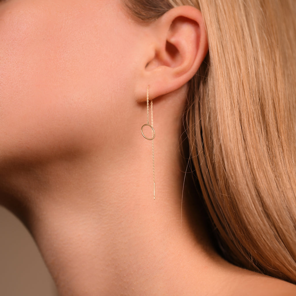Yellow Gold “Imaginary Circles” Earrings