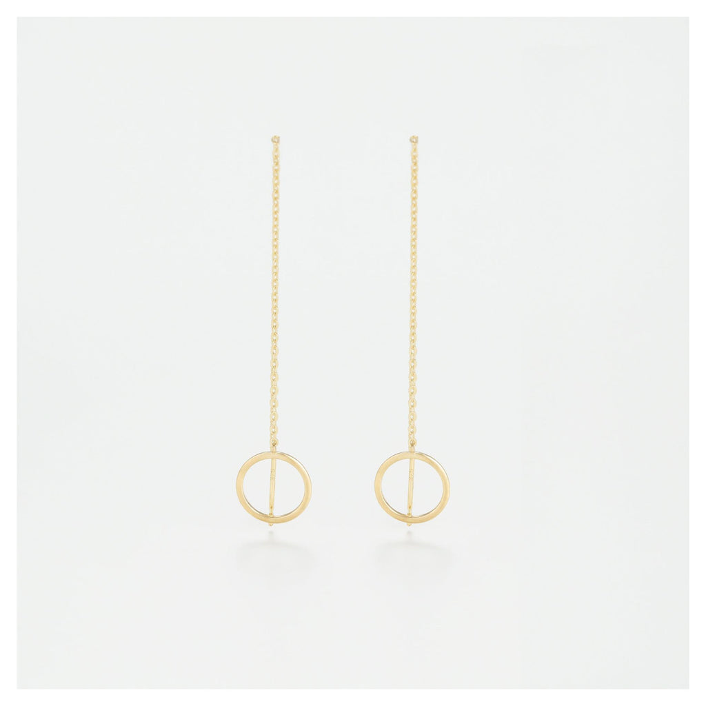 Pendientes "Círculos Imaginarios" Oro Amarillo