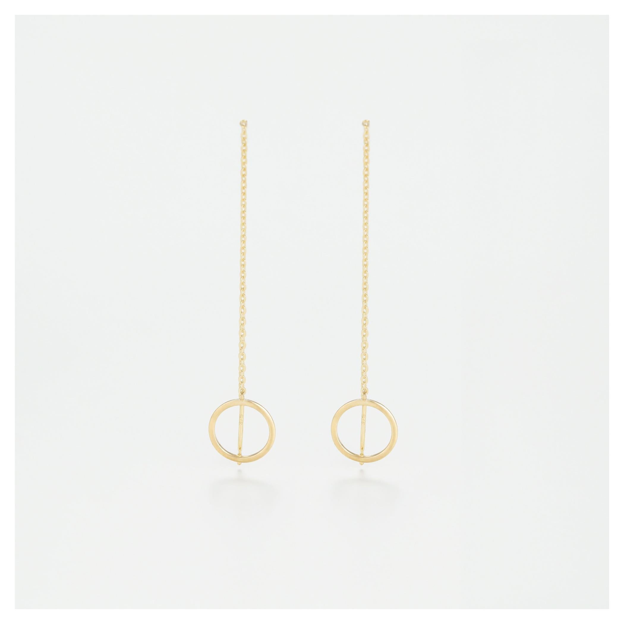 Pendientes "Círculos Imaginarios" Oro Amarillo