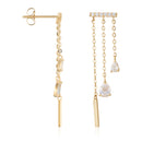 “Luminous Waterfall” Earrings – Yellow Gold