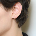 Single Cartilage Jewel "Feuille Dorée" - Yellow Gold 375/1000