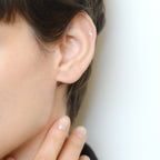 Single Cartilage Jewellery "Eclair Brillant "Yellow Gold