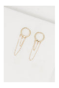 9Mm “Double Chain” Earring 375/1000