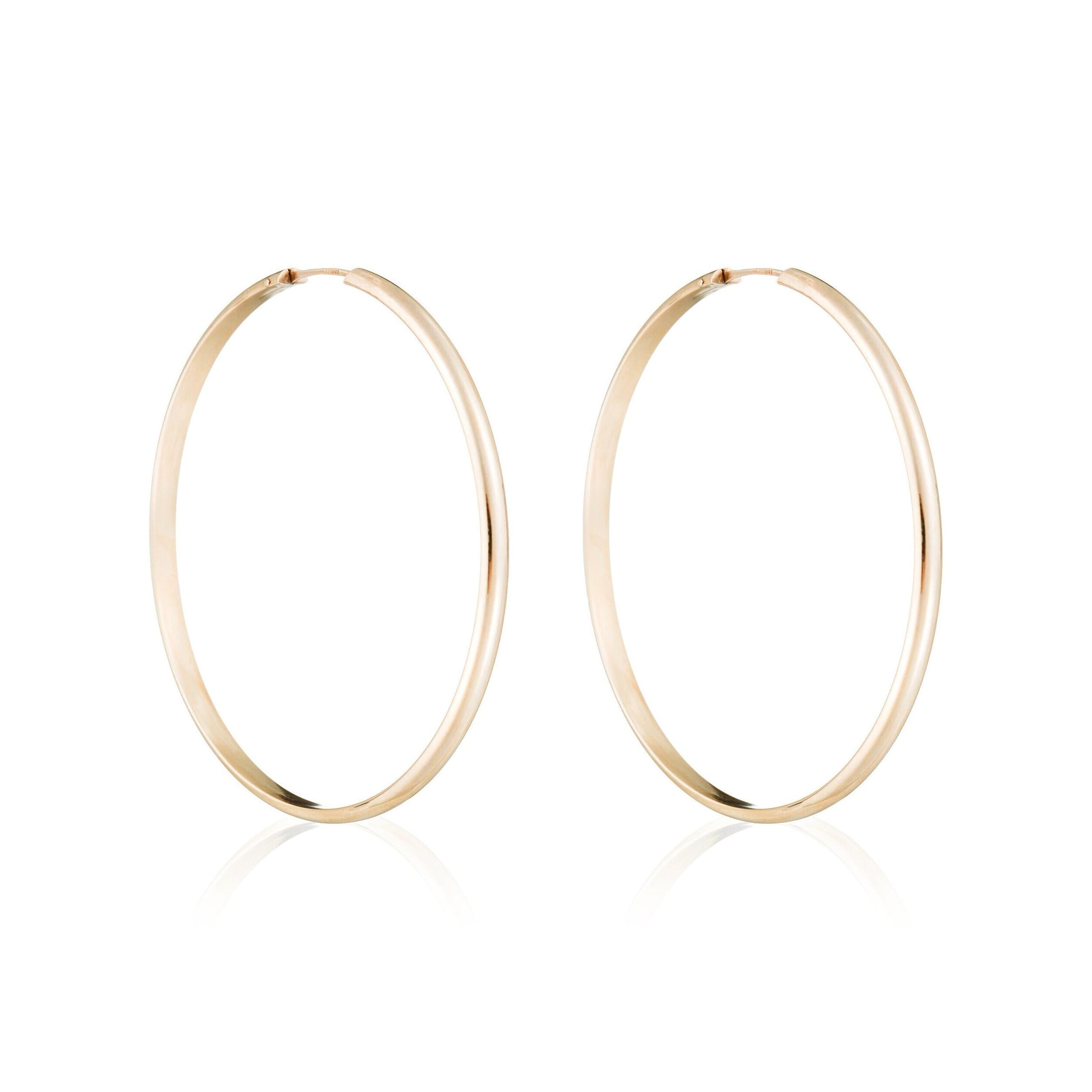 Pendientes "Aro Dorado" - 50 Mm Oro Amarillo 375/1000