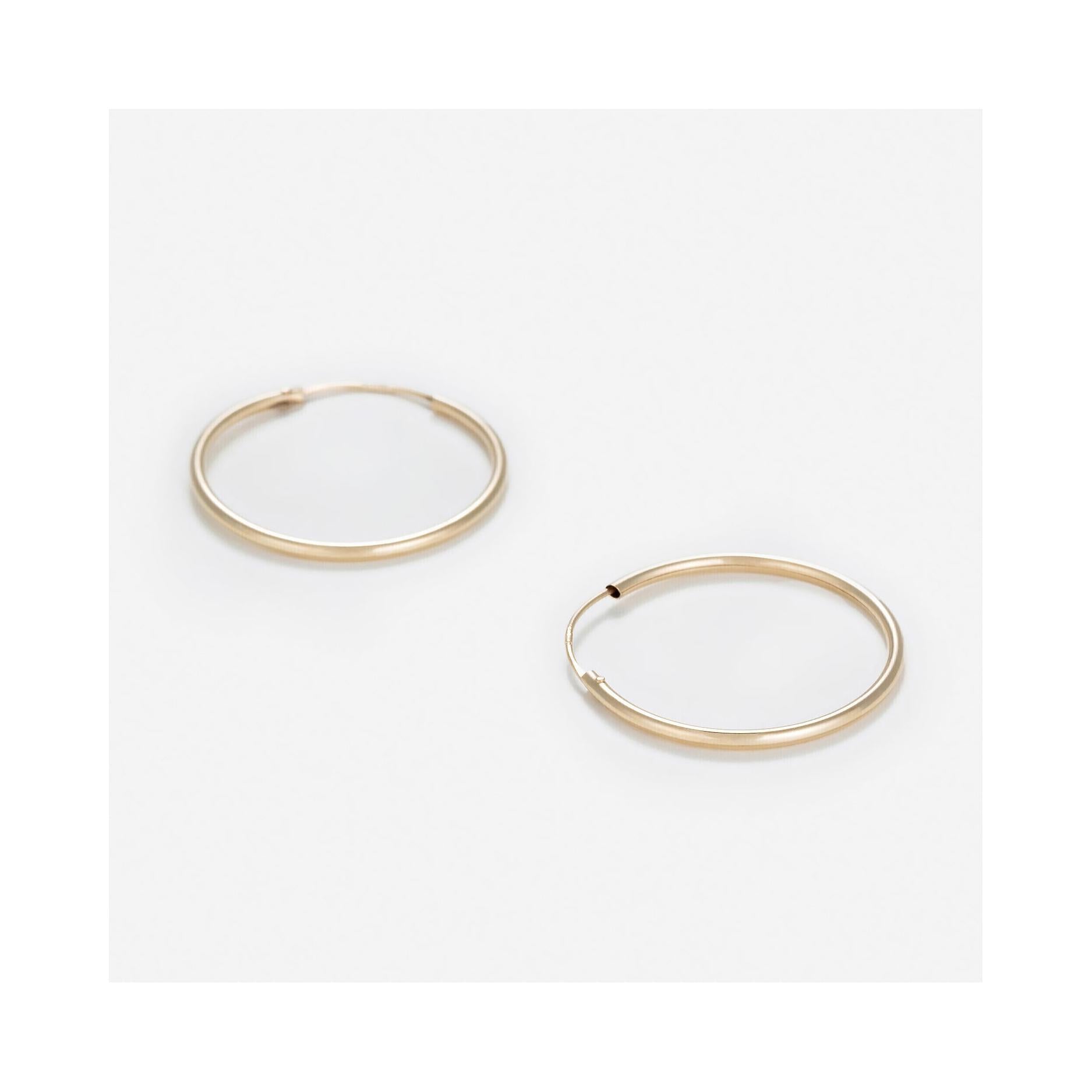 Pendientes “Sublime Creole” 20 Mm – Oro Amarillo 375/1000