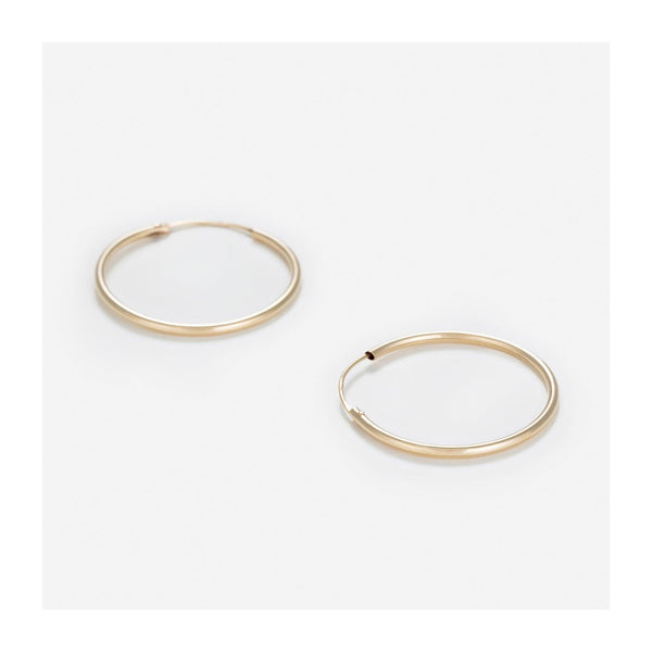 “Sublime Creole” Earrings 20 Mm 375/1000 Yellow Gold