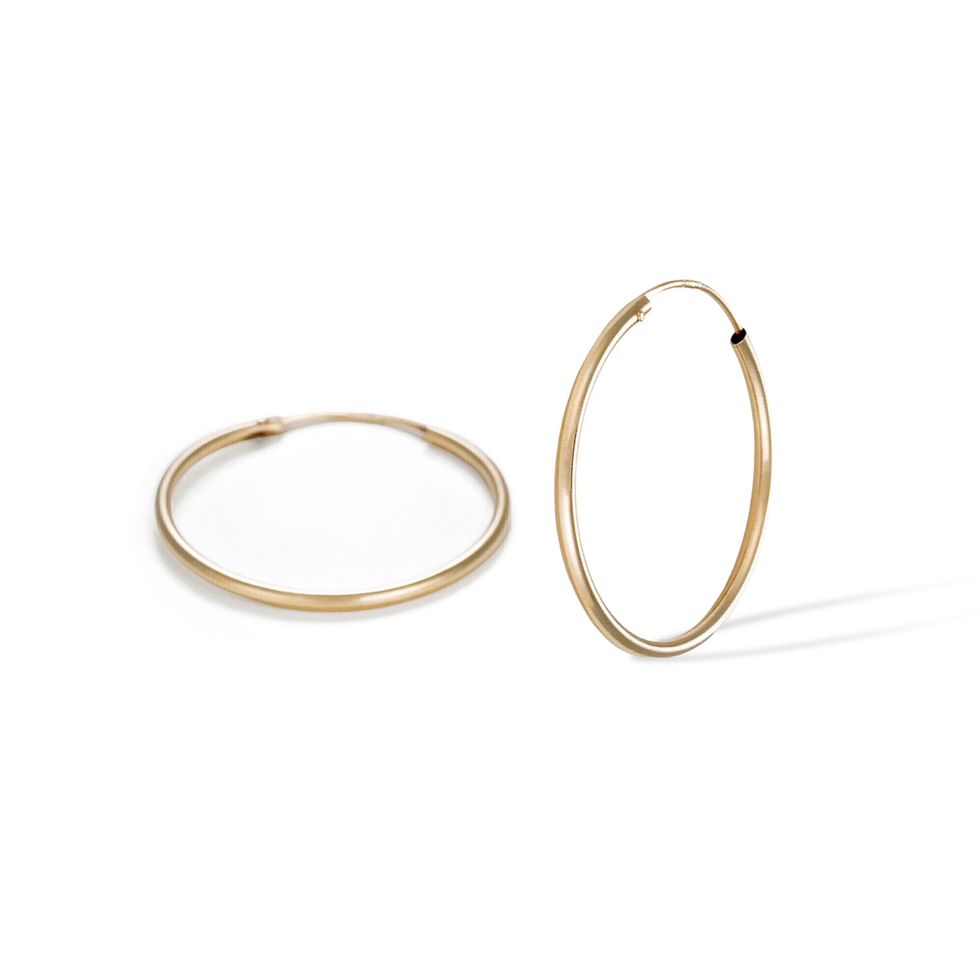 Boucles D'Oreilles "Sublimes Créoles"  20 Mm Or Jaune 375/1000