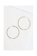 “Smooth Hoop” Earrings 30 Mm 375/1000 Yellow Gold