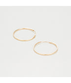 Boucles D'Oreilles "Créoles Twistées 20 Mm" Or Jaune 375/1000 - Or Jaune 375/1000