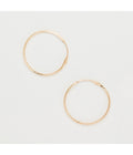 Boucles D'Oreilles "Créoles Twistées 20 Mm" Or Jaune 375/1000 - Or Jaune 375/1000