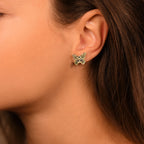 “Butterfly Lovers” Earrings 375/1000 Yellow Gold