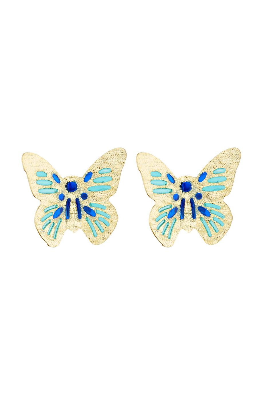 “Butterfly Lovers” Earrings 375/1000 Yellow Gold
