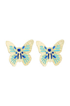 “Butterfly Lovers” Earrings 375/1000 Yellow Gold