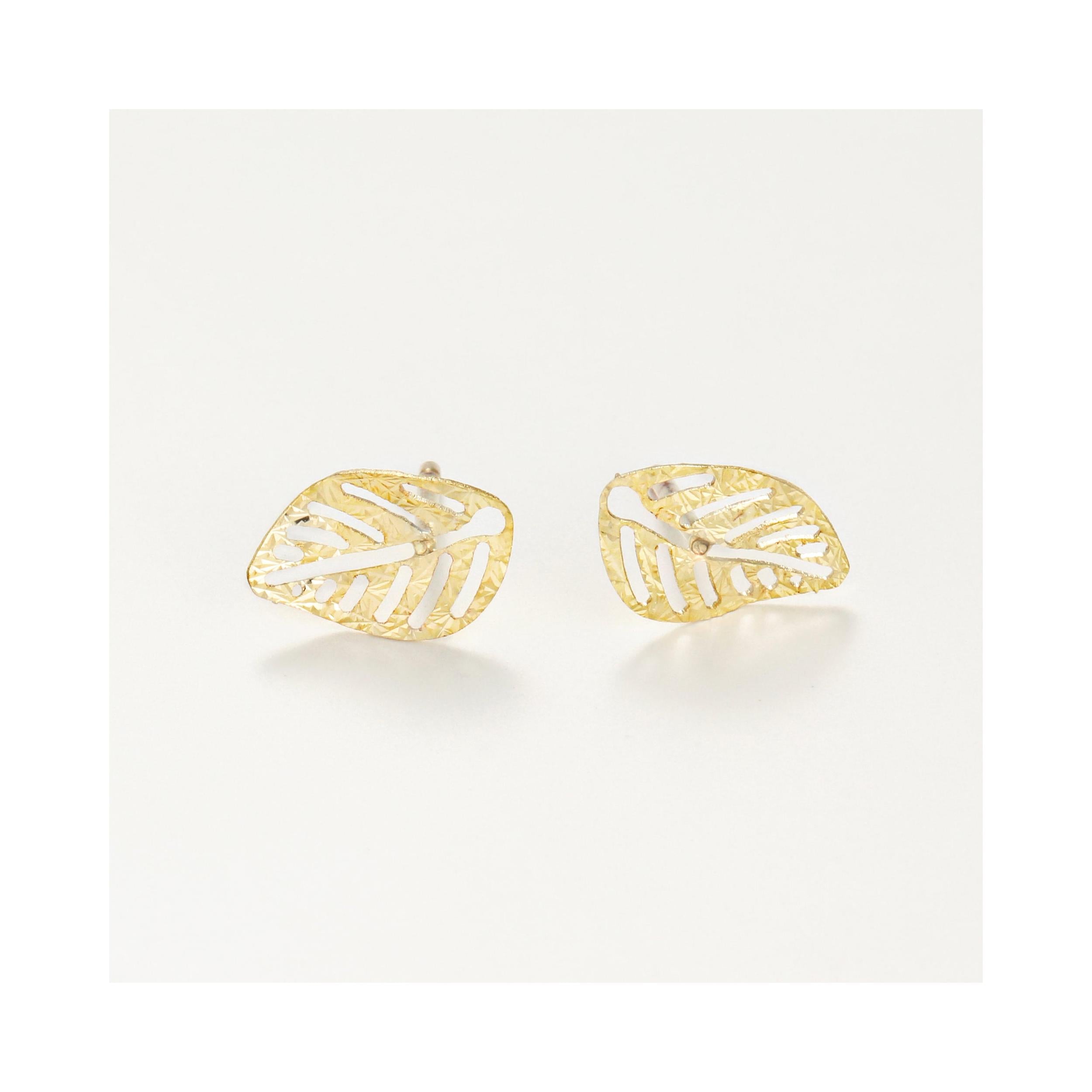 “Sous Le Vent” Earrings 375/1000 Yellow Gold