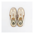Elite Classic Sneakers Tan-Beige-Pony Hair-Gold