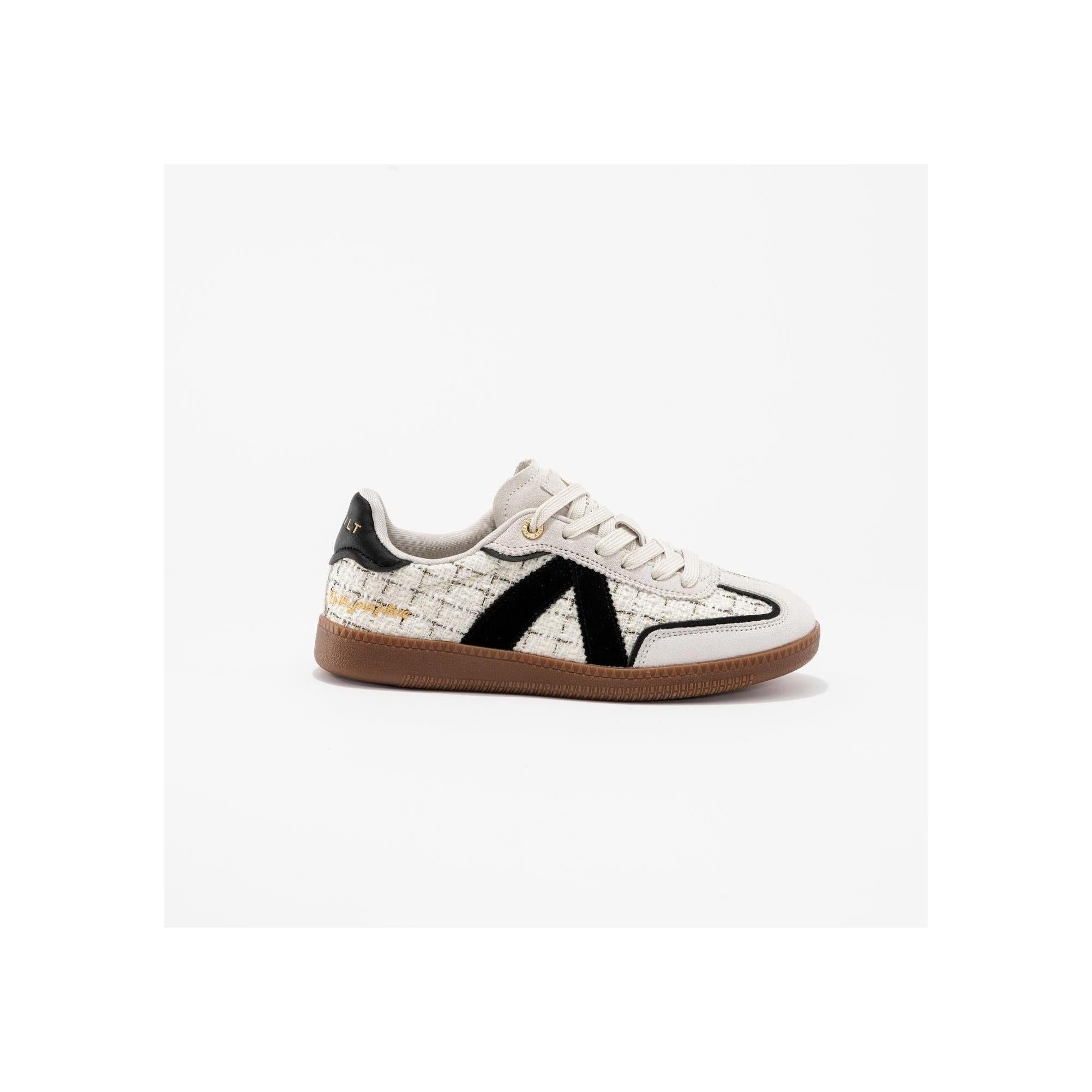 Elite Classic Black-Grey-Tweed Sneakers
