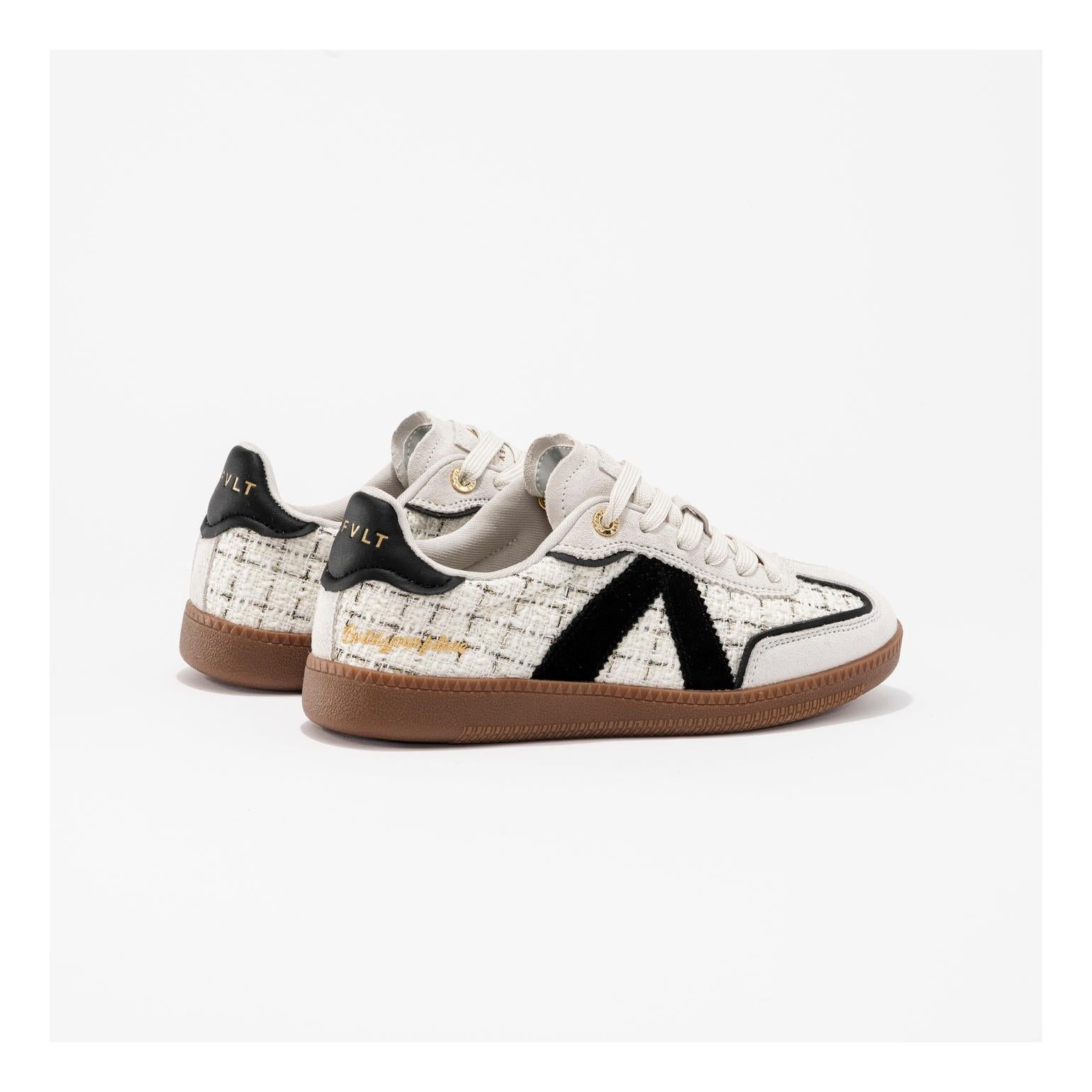 Elite Classic Black-Grey-Tweed Sneakers