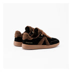 Zapatillas Elite Classic Negro-Marrón-Sherpa