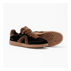 Zapatillas Elite Classic Negro-Marrón-Sherpa