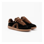 Zapatillas Elite Classic Negro-Marrón-Sherpa