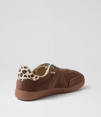 Sneakers Elite Classic - Brown-Corduroy-Leopard
